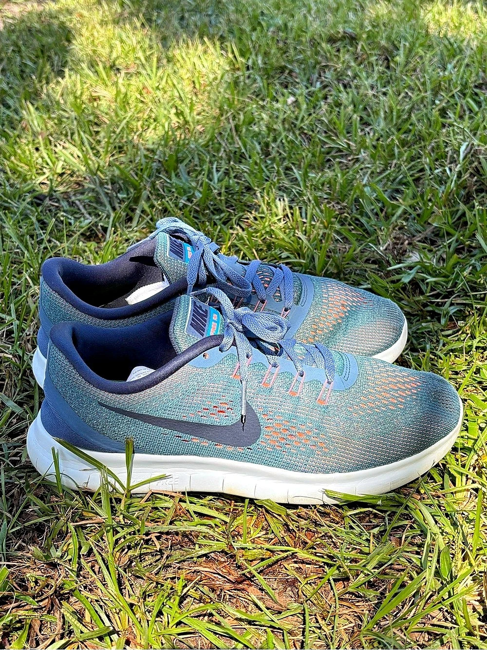 Nike Free RN Women’s Athletic Shoes Blue US 10